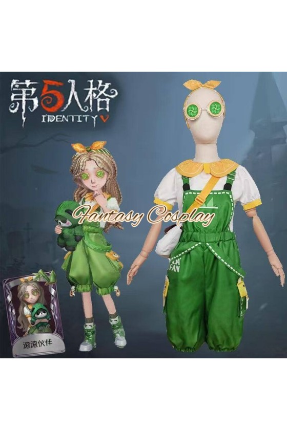 Identity V Little Girl Alice DeRoss Rolling Partner Panda Kids Children Cosplay Costume